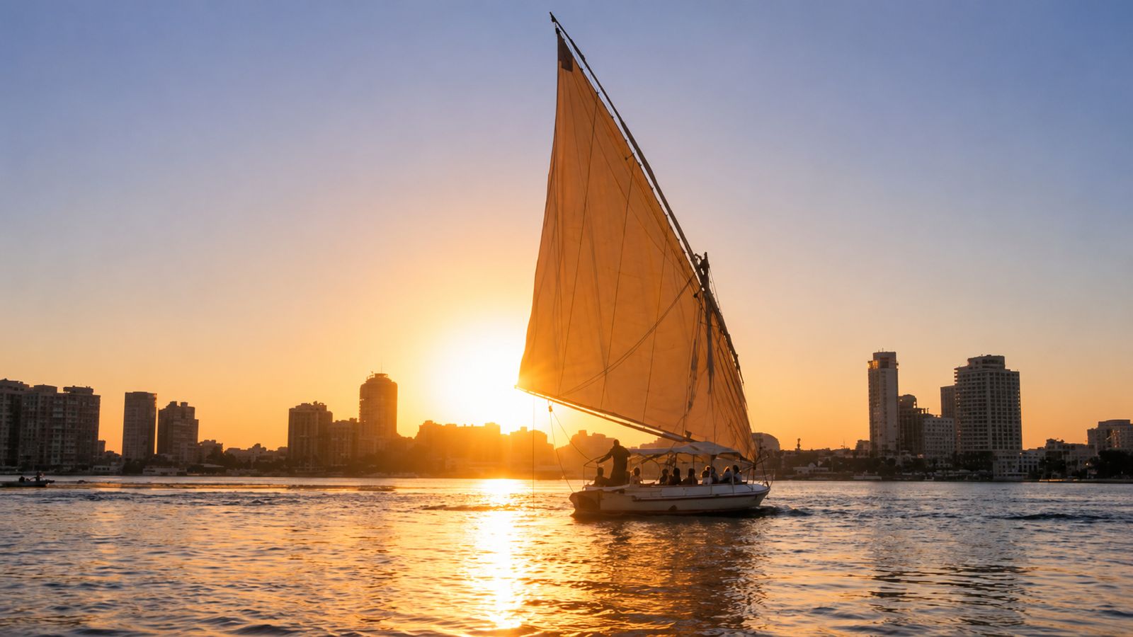 Private Cairo Nile Felucca Ride with Transfers & Gift